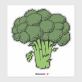 Green Broccoli Sticker (Vel)