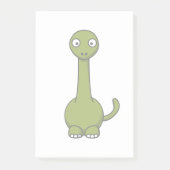 Green Brontosaurus Cartoon Post-it® Notes (Voorkant)