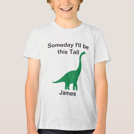 Green Brontosaurus Tri-Blend Shirt (Voorkant)