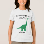 Green Brontosaurus Tri-Blend Shirt (Voorkant)