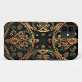 Green Bronze Ornamental Pset Decoration Case-Mate iPhone Case (Achterkant (horizontaal))