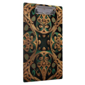 Green Bronze Ornamental Pset Decoration Klembord (Rechts)