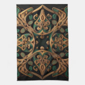 Green Bronze Ornamental Pset Decoration Theedoek (Verticaal)