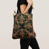 Green Bronze Ornamental Pset Decoration Tote Bag (Dichtbij)