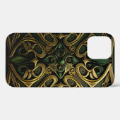Green Bronze Ornamental Pset Decorting Pattern Case-Mate iPhone Case (Achterkant (horizontaal))