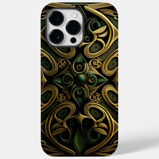 Green Bronze Ornamental Pset Decorting Pattern Case-Mate iPhone Case (Achterkant)