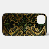 Green Bronze Ornamental Pset Decorting Pattern Case-Mate iPhone Case (Achterkant (horizontaal))