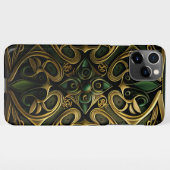 Green Bronze Ornamental Pset Decorting Pattern iPhone Hoesje (Achterkant horizontaal)