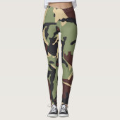 Green Brown Camou Leggings (Voorkant)