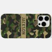 Green Brown Camouflage Personalized Case-Mate iPhone Case (Achterkant (horizontaal))
