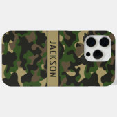 Green Brown Camouflage Personalized Case-Mate iPhone Case (Achterkant (horizontaal))