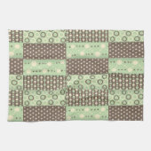 Green Brown Kitchen Hand Towel Theedoek (Horizontaal)