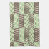Green Brown Kitchen Hand Towel Theedoek (Verticaal)