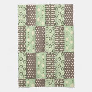 Green Brown Kitchen Hand Towel Theedoek