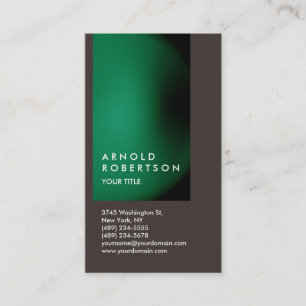 Green Brown past professioneel Visitekaartje aan