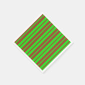 Green Brown Stylish Stripes Pattern Design  Servet (Hoek)