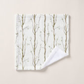 Green Brown Trees   Bad Handdoek (Wasdoekje)