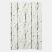 Green Brown Trees Theedoek (Verticaal)