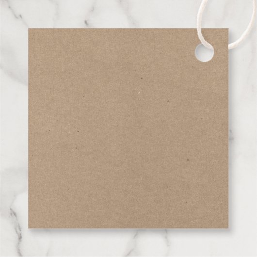 Green Brush Script Kraft Truck Bedankjes Labels (Achterkant)