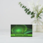 Green Bubble Streak-illustraties Visitekaartje (Staand voorkant)