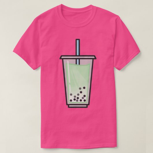 Green Bubble Tea 2 T-shirt (Design voorkant)