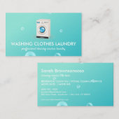 Green BUBBLE Wasserijreiniging Visitekaartje (Voorkant / Achterkant)