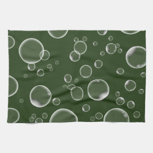 Green Bubbles Kitchen Towel Home Decor Theedoek