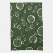 Green Bubbles Kitchen Towel Home Decor Theedoek (Verticaal)