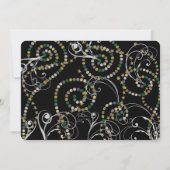 Green Bubbly Bottles Wervelt Oudejaarsfeest Kaart (Achterkant)