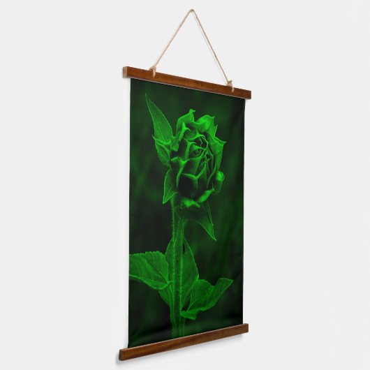 "Green Bud"  Hangend Wandkleed (Gebogen)