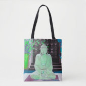 Green Buddha Canvas tas (Voorkant)