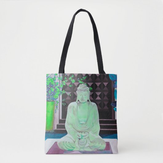 Green Buddha Canvas tas (Voorkant)