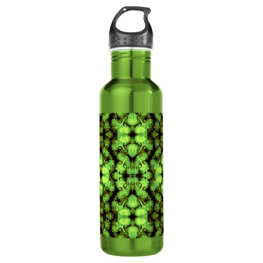 Green Buddha Kaleidoscoop Waterfles (Voorkant)