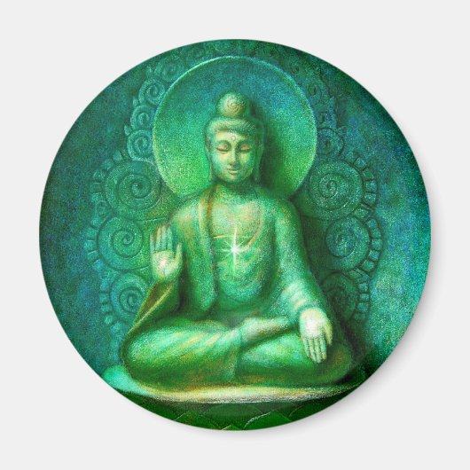 Green Buddha Magneet (Voorkant)