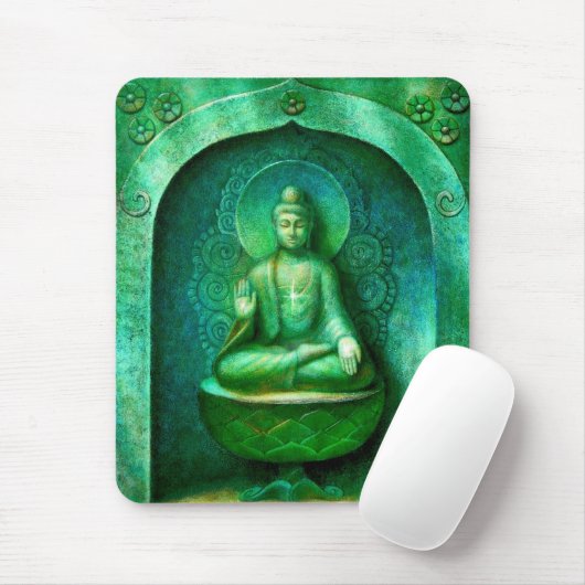 Green Buddha Muismat (Met muis)