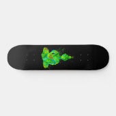 Green Buddha Silhouette Persoonlijk Skateboard (Horizontaal)