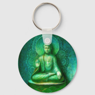 Green Buddha Sleutelhanger