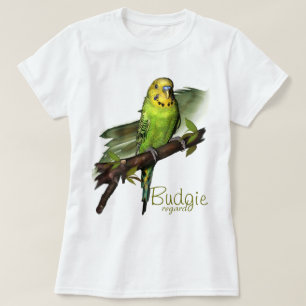 Green Budgie Art T-shirt