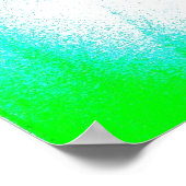 Green Budgie Portrait Poster (Hoek)