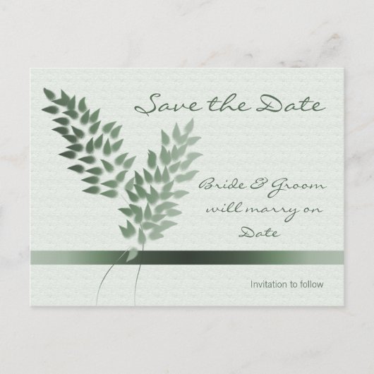Green Buds Sla het Date Briefkaart op (Voorkant)