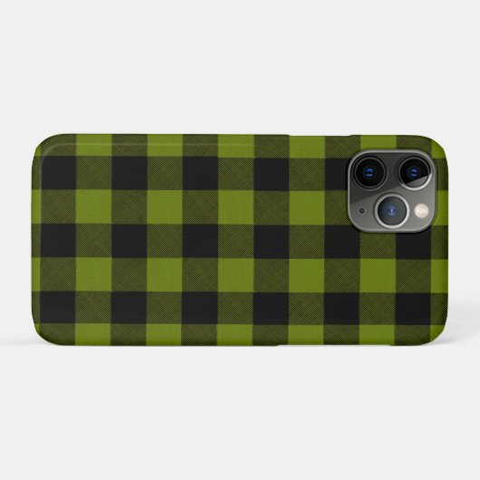 Green Buffalo Check Garden Case-Mate iPhone Case (Achterkant (horizontaal))