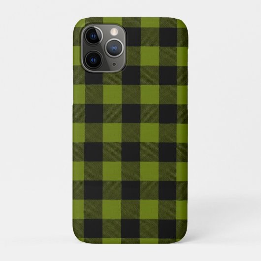 Green Buffalo Check Garden Case-Mate iPhone Case (Achterkant)