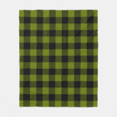 Green Buffalo Check Garden Fleece Deken (Voorkant)