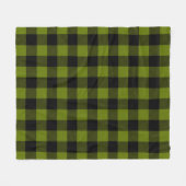 Green Buffalo Check Garden Fleece Deken (Voorkant (Horizontaal))