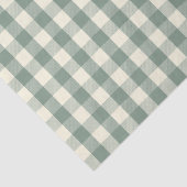 Green Buffalo Check Gingham Tissuepapier (Detail)