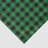 Green Buffalo Check met Wash Texture Tissuepapier (Detail)