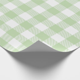 Green Buffalo Check Pattern Cadeaupapier