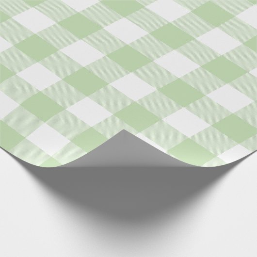Green Buffalo Check Pattern Cadeaupapier (Hoek)