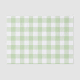Green Buffalo Check Pattern Tissuepapier