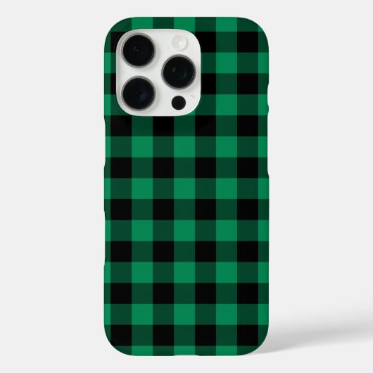 Green Buffalo Check Pset Holiday Patroon Case-Mate iPhone Case (Achterkant)